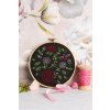 black rose garden embroidery kit 4