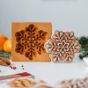 Forma dřevěná na dekorativní perník Vločka 12 x 12 cm