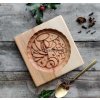 Forma dřevěná na zdobený perník a keramiku ANDĚL 14 cm x 13 cm