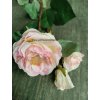 Umělá květina RŮŽE světle růžová 58 cm