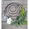 Kovový kruh k dekorování černý různé rozměry