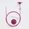 purple nylon coated stainless steel cables swivel 1