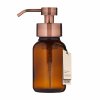 Amber Foam Dispenser Bottle with Bronze Top 1 700x700