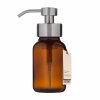 Amber Foam Dispenser Bottle with Silver Top 1 700x700