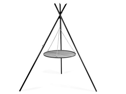 CookKing Trojnožka TIPI 200 cm s roštem černý ocel 80 cm