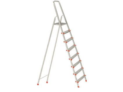 Hliníkové schůdky 8, 1660mm, nosnost 120kg ČRV 2918