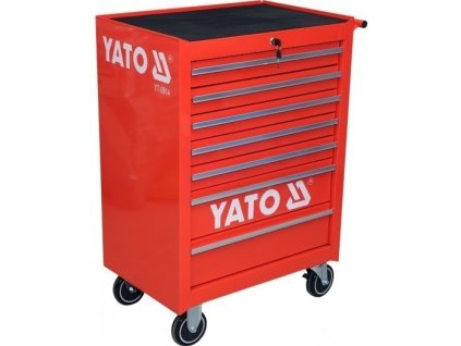 Skříňka dílenská pojízdná YATO 7 zásuvek červená