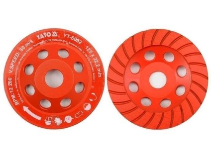 Diamantový kotouč YATO 125 x 22,2 mm brusný