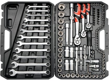 Gola sada s klíči 1/2", 3/8" a 1/4", 111 ks - YT-38831 | Yato