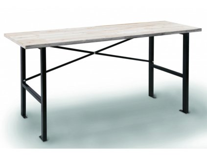 Pracovní stůl s dřevěnou pracovní deskou 1650x600x850 mm - AL0025 | AHProfi