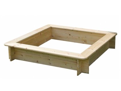 Dřevěné pískoviště T-WOOD, čtyřhranné 120 x 120 x 26 cm