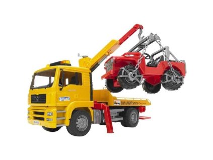 Bruder Nákladní auto MAN odtah + jeep