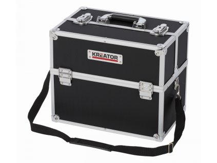 Hliníkový kufr KREATOR 360x230x300mm černý