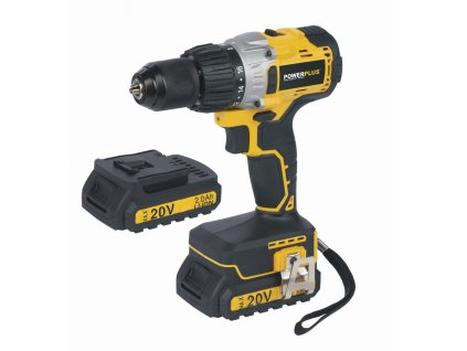 AKU bezuhlíkový příklepový šroubovák / vrtačka POWERPLUS 20V LI-ION 2BAT