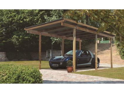 Dřevěný carport KARIBU ECO 1A 62023