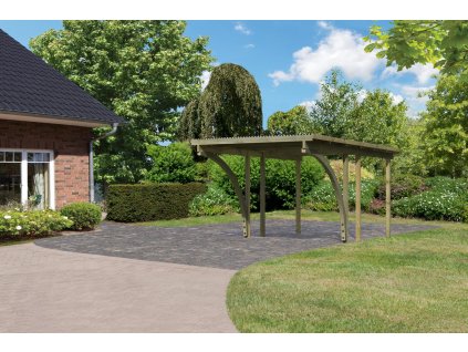 Dřevěný carport KARIBU ECO 1C 62027