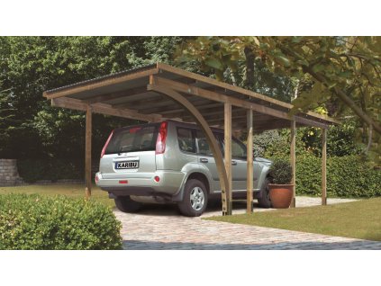 Dřevěný carport KARIBU ECO 2B 62031