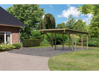 Dřevěný carport KARIBU ECO 2C 62033