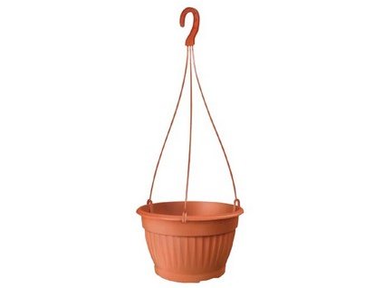 Závěsný květináč TERRA 26 cm, terakota
