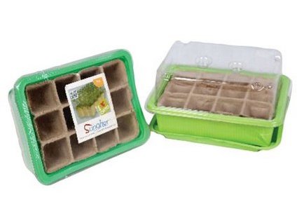 Minipařeniště + deska sadbová rašelin.12 polí (3sady)