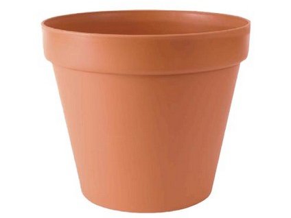 Květináč GLINKA 26 cm 22 cm, terakota, imitace hliněného květináče