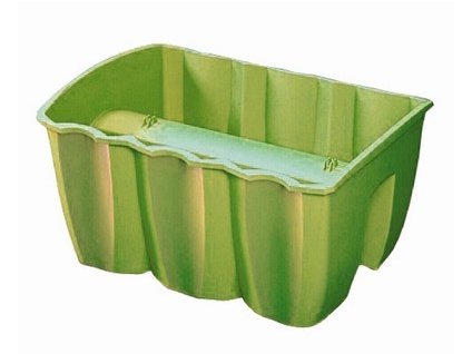 Truhlík balkonový CROWN 39x28x20 cm, 12l, limetková