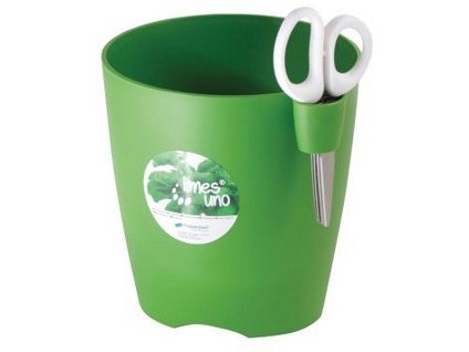 Květináč na bylinky LIMES UNO 13 cm, 1,3l, tmavě zelená