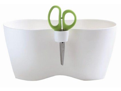 Květináč na bylinky LIMES DUBLO 25 cm, bílá