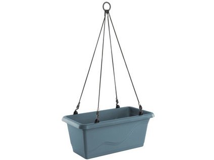 Truhlík závěsný EXTRA FLOR AIR 40 cm, modrošedá