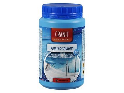 CRANIT QUATRO tablety 1kg,dez.,proti řasám,vločkování,stabilizátor