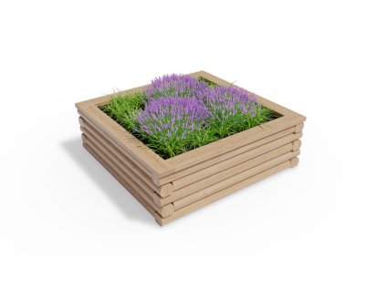 3461783 vyvyseny zahon palis 130 x 130 v 43 5 cm nopova folie a plechove listy dno z hranolu a prken