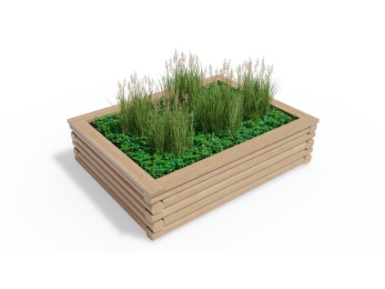 3462074 vyvyseny zahon palis 130 x 170 v 43 5 cm nopova folie a plechove listy dno z hranolu a prken