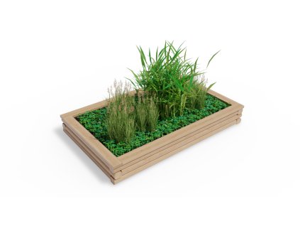 3462095 vyvyseny zahon palis 130 x 210 v 27 5 cm nopova folie a plechove listy dno z hranolu a prken