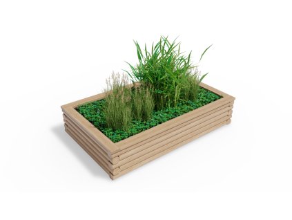3462098 vyvyseny zahon palis 130 x 210 v 43 5 cm nopova folie a plechove listy dno z hranolu a prken