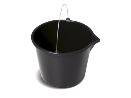 Vědro zahradní s nálevkou BUCKET černé 12l