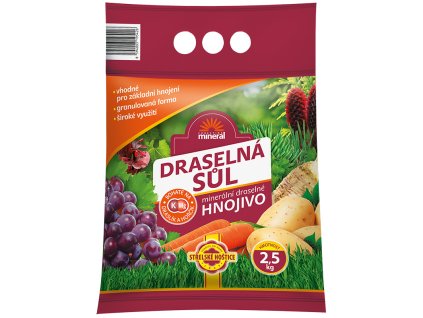 Hnojivo draselná sůl - granulovaná 2,5 kg