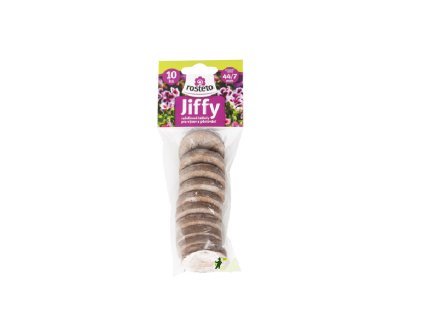 Rašelinové Jiffy Rosteto JP 44/7 síťka 10 ks