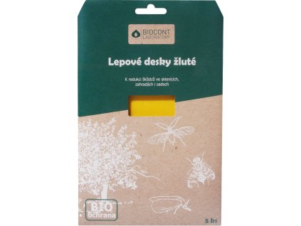 Lepové desky Biocont žluté -skleník 5 ks