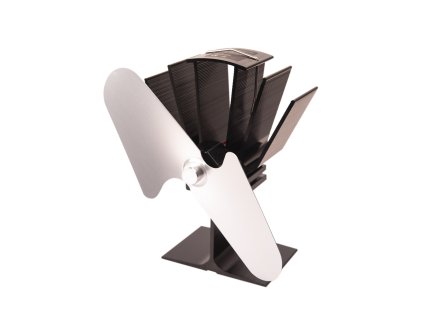 Ventilátor na kamna FLAMINGO dvoulopatkový, stříbrný