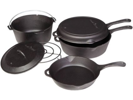 Sada litinového nádobí Camp Chef (6-dílná) - cenově zvýhodněný set nejpoužívanějšího nádobí