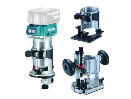 MAKITA AKU kombinovaná frézka s příslušenstvím Li-ion LXT 18V, bez AKU Z