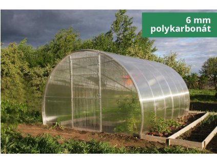 Zahradní skleník LEGI KALE 3 - 3,14 x 10 m, 6 mm + 2 x silikon na polykarbonát