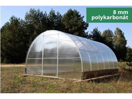 Zahradní skleník LEGI KAROT - 3,3 x 4 m, 8 mm + 2 x silikon na polykarbonát