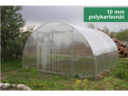 Zahradní skleník LEGI RUBARB - 4 x 4 m, 10 mm + 3 x silikon na polykarbonát