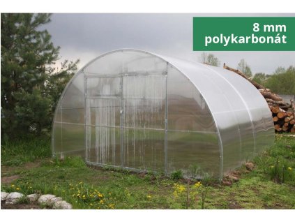 Zahradní skleník LEGI RUBARB - 4 x 6 m, 8 mm + 3 x silikon na polykarbonát