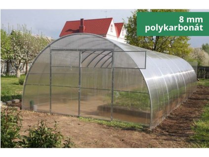 Zahradní skleník LEGI RUBARB - 4 x 8 m, 8 mm + 3 x silikon na polykarbonát