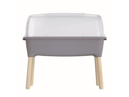 Sadbovač RESPANA PLANTER WOOD HIGH set šedý kámen 78 cm - škrábanec