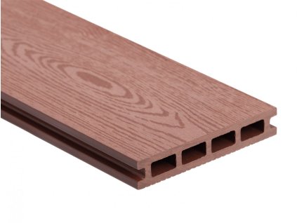 Terasové prkno WPC 2D Guttadeck, 140 x 25 x 4000 mm, teak