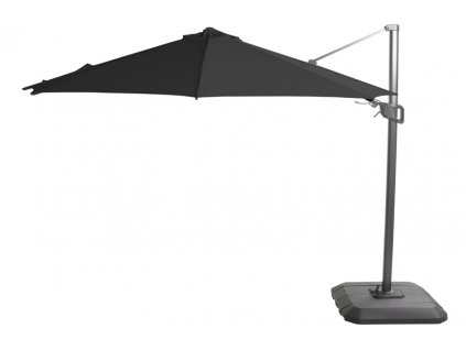 Zahradní slunečník Shadowflex 300cm s bočním stíněním, royal grey