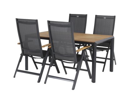 Zahradní set Aruba - stůl 160 x 90 cm + 4x křeslo